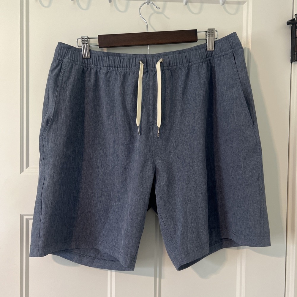 Fair Harbor Shorts Mens's XL Gray Performance Stretch Elastic Waist Drawstring